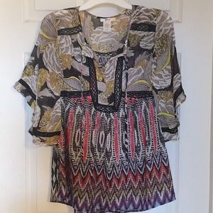 Multi colored blouse